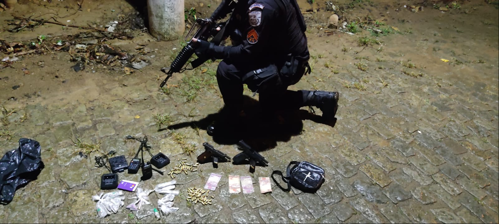 A apreensão em Trajano (Foto: 11 BPM)